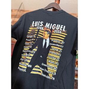 Luis Miguel Tour 2024 Concert Medium T-Shirt Textured NEW